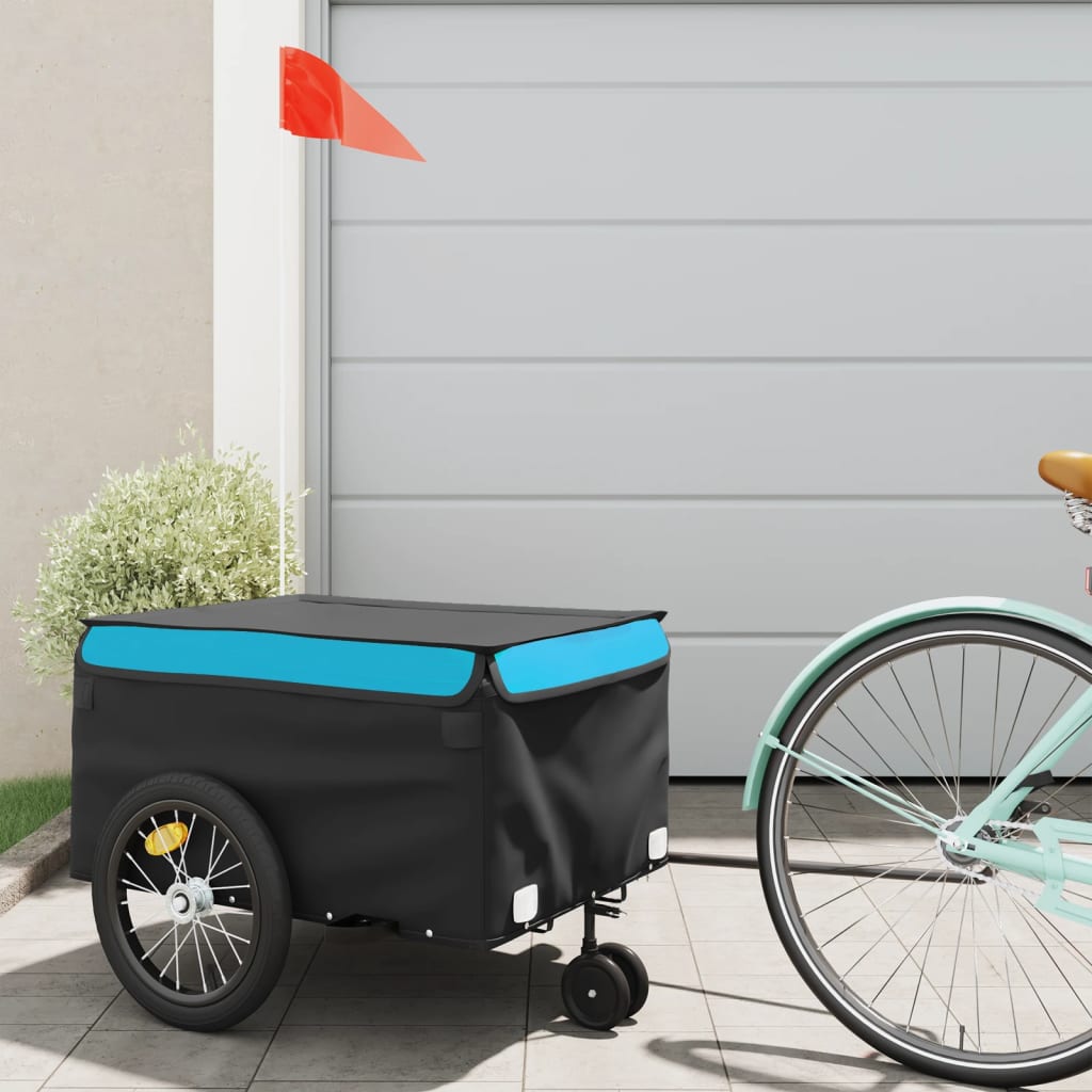 Bike Trailer Black And 45 Kg Iron