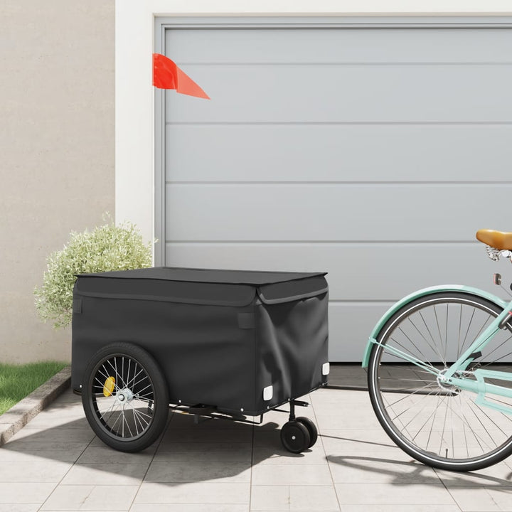 Bike Trailer Black And 45 Kg Iron