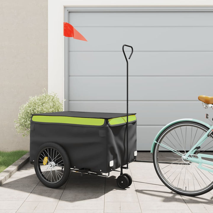Bike Trailer Black And 45 Kg Iron