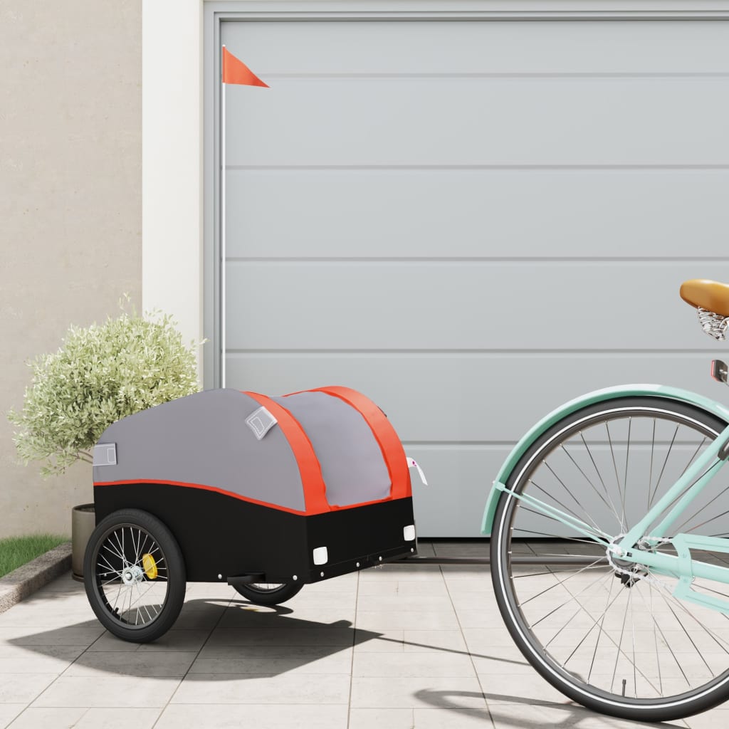 Bike Trailer Black And 45 Kg Iron