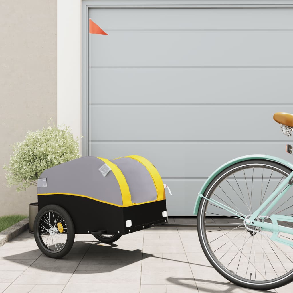 Bike Trailer Black And 45 Kg Iron