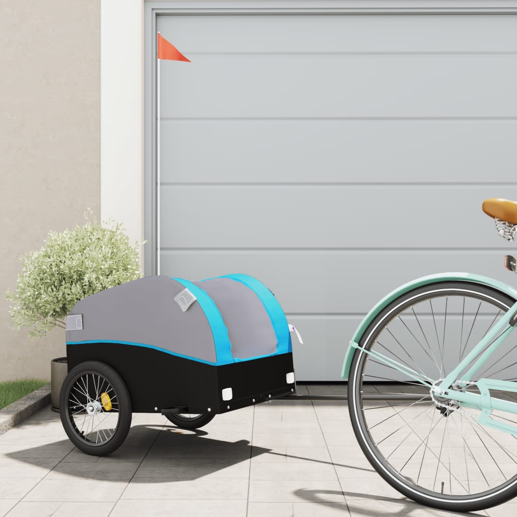 Bike Trailer Black And 45 Kg Iron