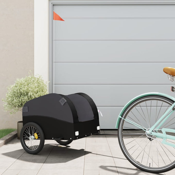 Bike Trailer Black And 45 Kg Iron