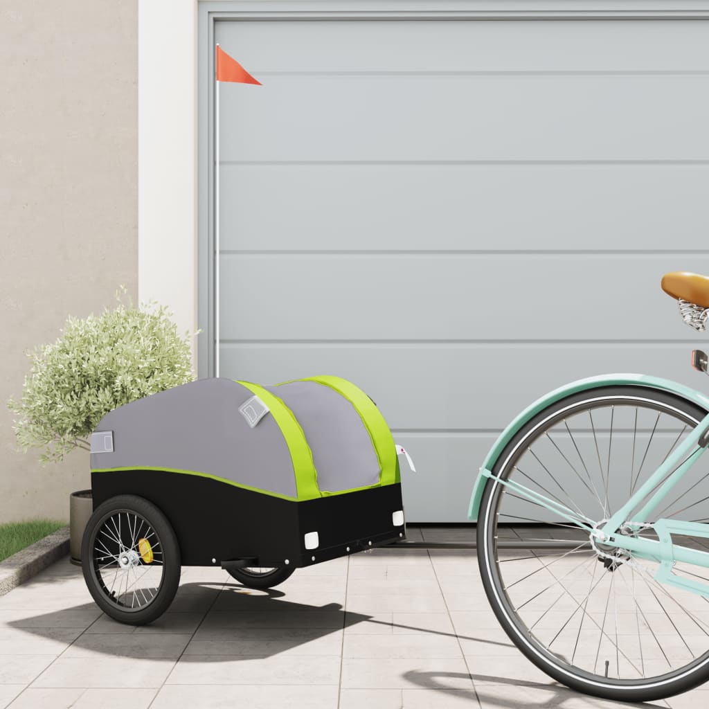 Bike Trailer Black And 45 Kg Iron