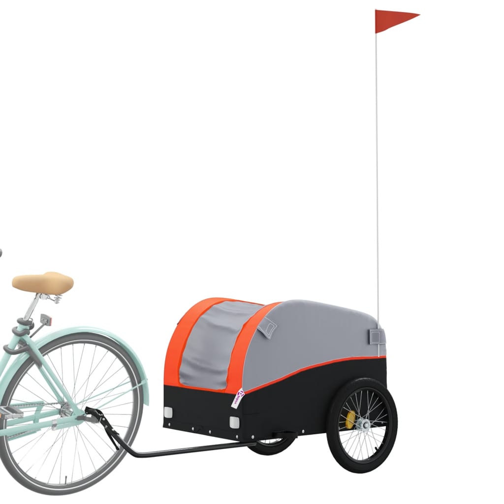 Bike Trailer Black And 45 Kg Iron