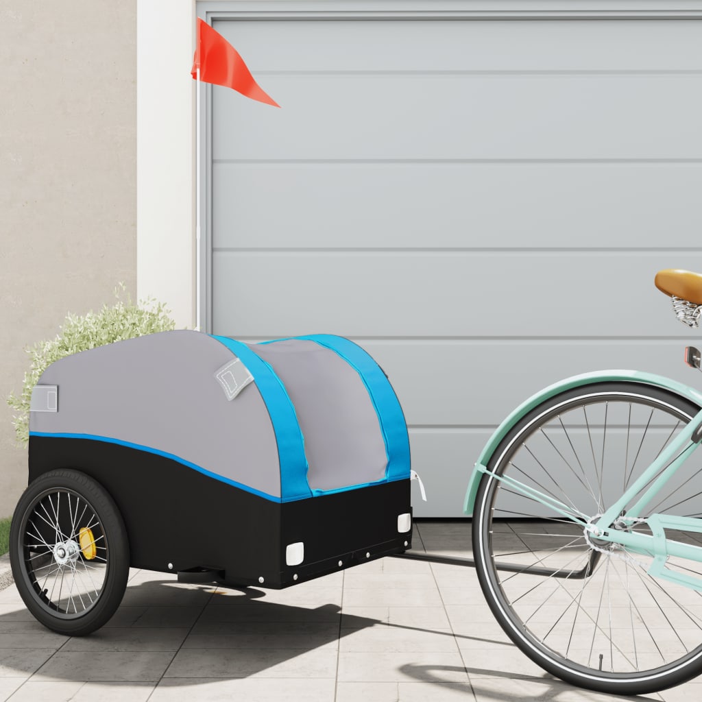 Bike Trailer Black And 45 Kg Iron