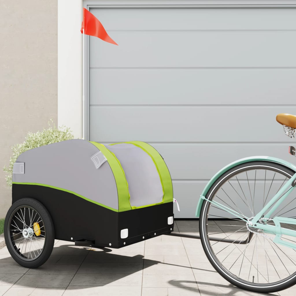 Bike Trailer Black And 45 Kg Iron