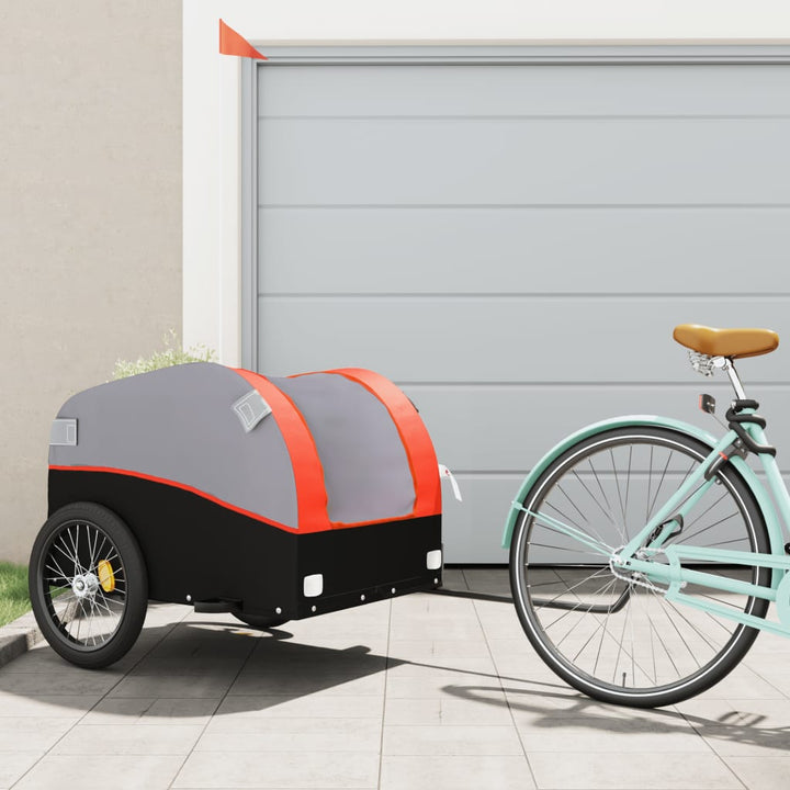 Bike Trailer Black And 45 Kg Iron