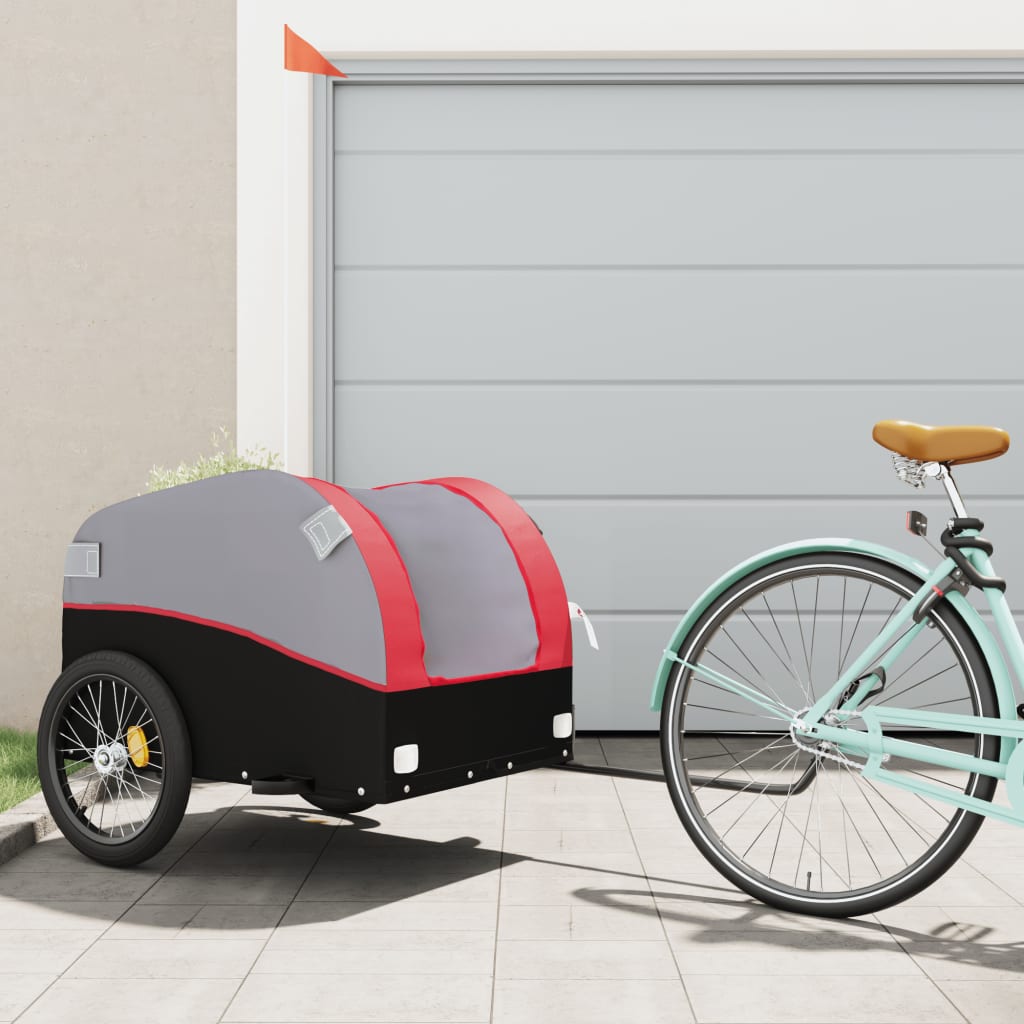 Bike Trailer Black And 45 Kg Iron