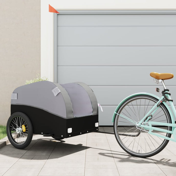 Bike Trailer Black And 45 Kg Iron