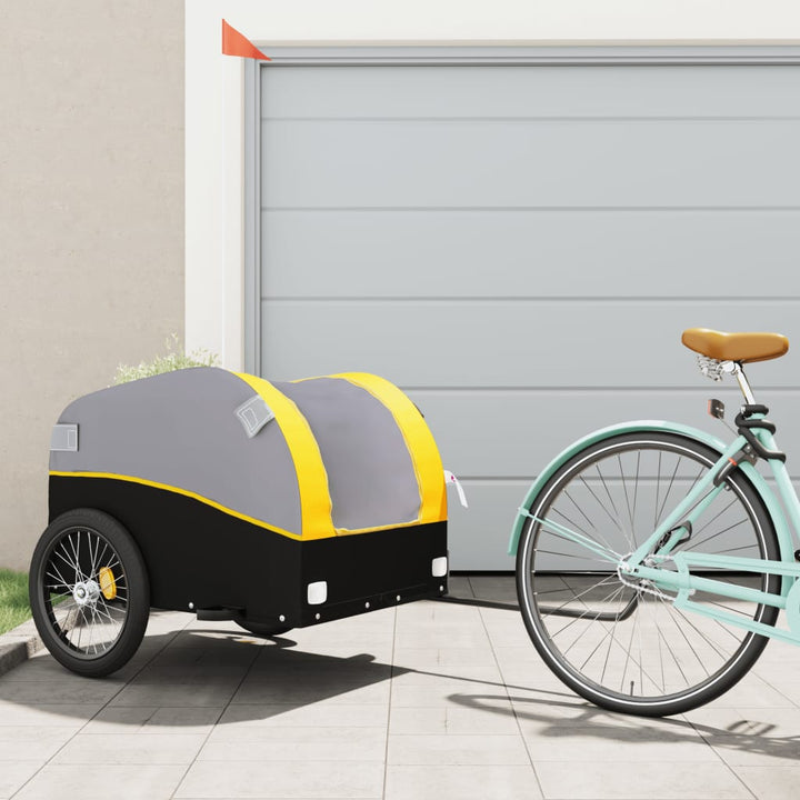 Bike Trailer Black And 45 Kg Iron