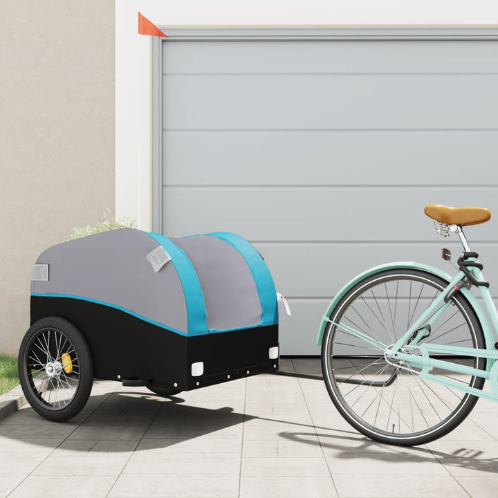 Bike Trailer Black And 45 Kg Iron