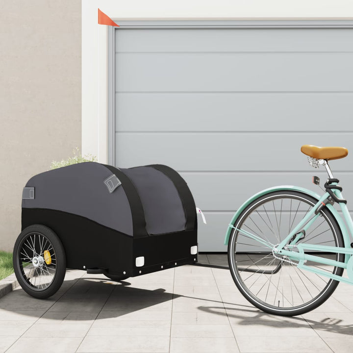 Bike Trailer Black And 45 Kg Iron