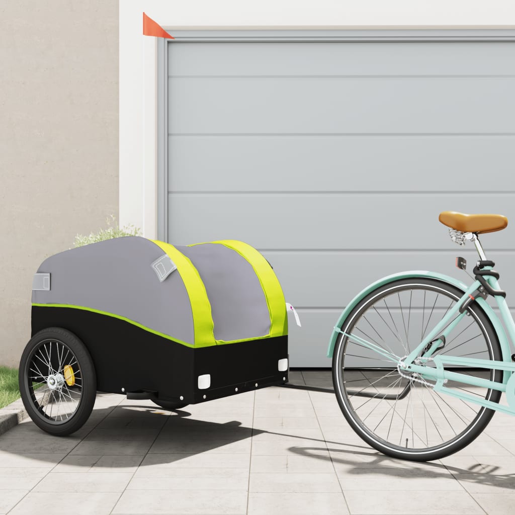 Bike Trailer Black And 45 Kg Iron