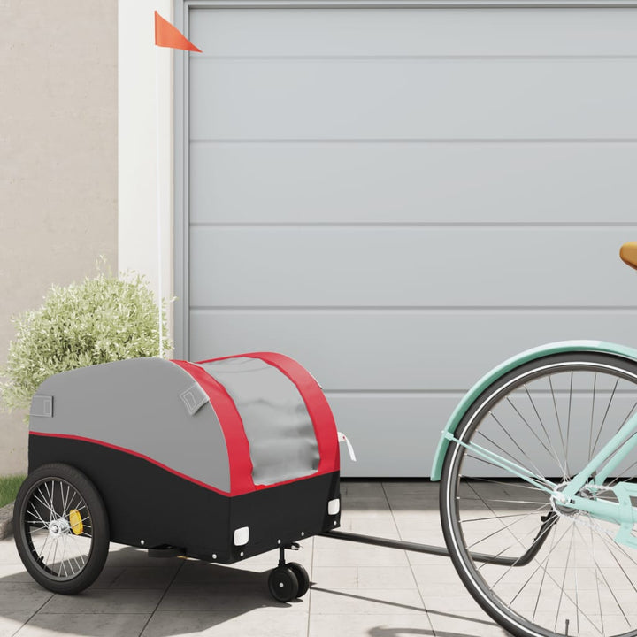 Bike Trailer Black And 45 Kg Iron