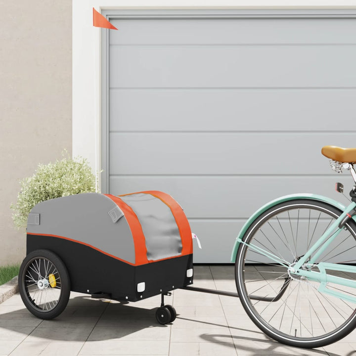 Bike Trailer Black And 45 Kg Iron