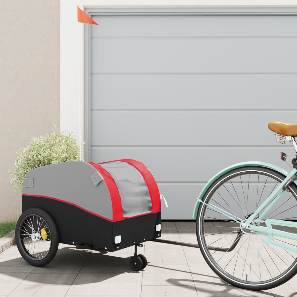 Bike Trailer Black And 45 Kg Iron