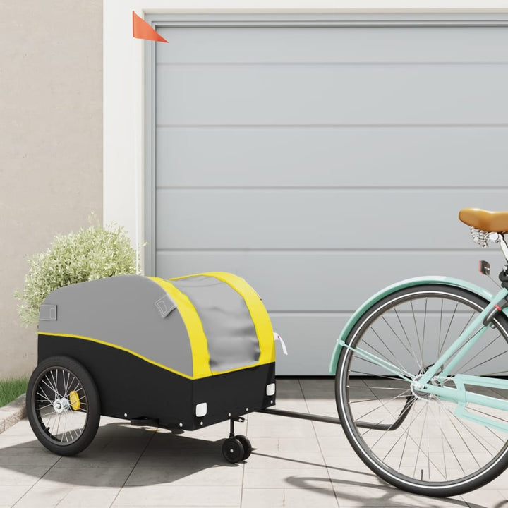 Bike Trailer Black And 45 Kg Iron