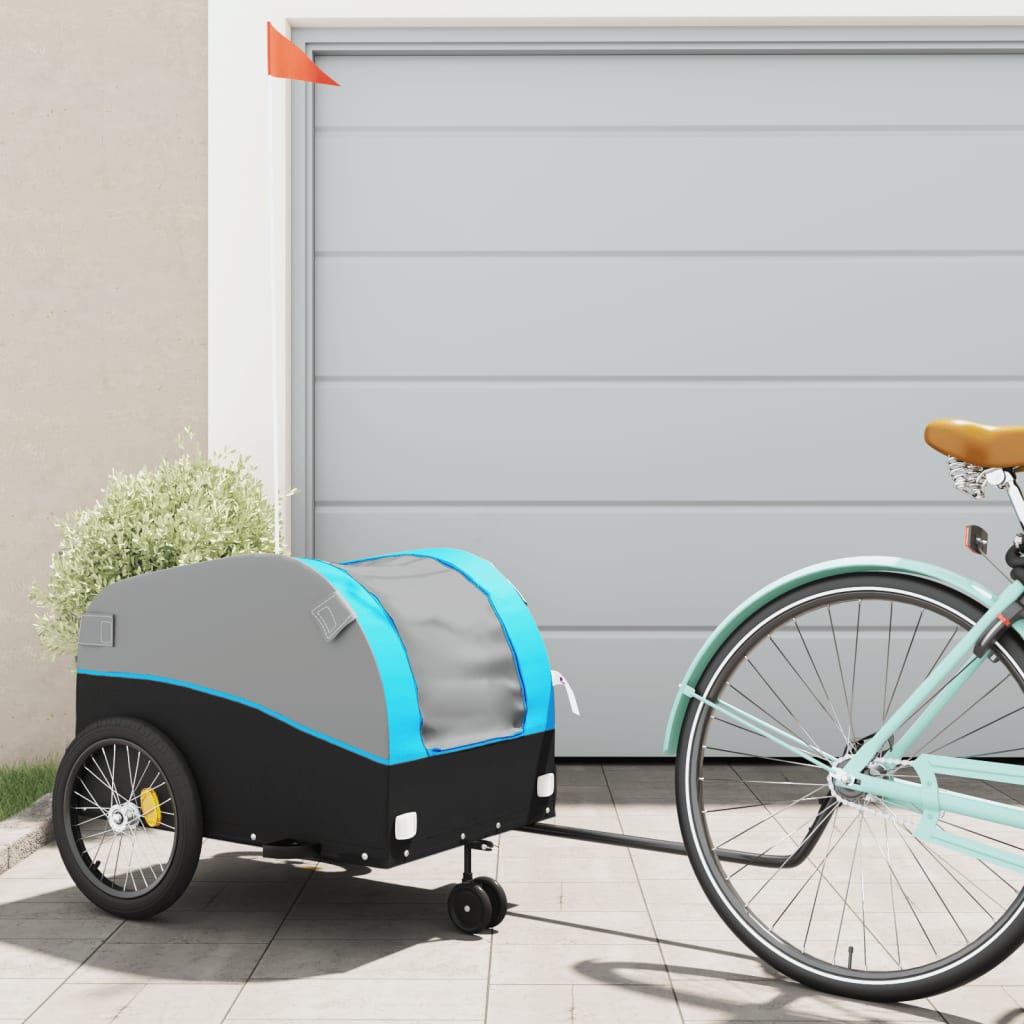 Bike Trailer Black And 45 Kg Iron