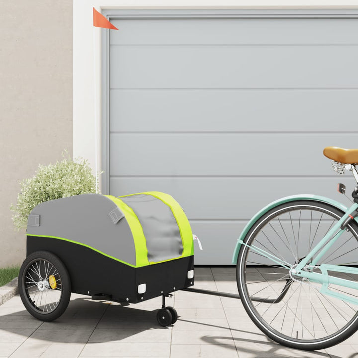 Bike Trailer Black And 45 Kg Iron