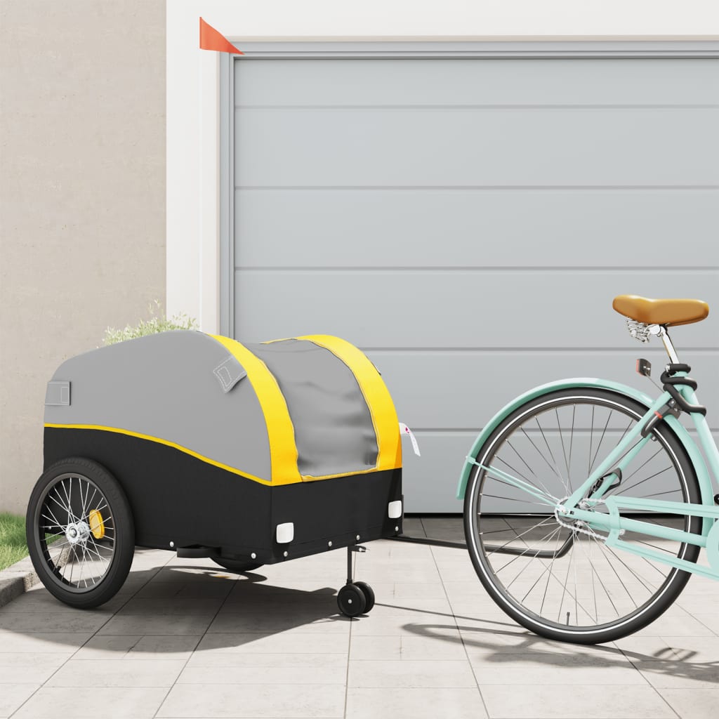 Bike Trailer Black And 45 Kg Iron