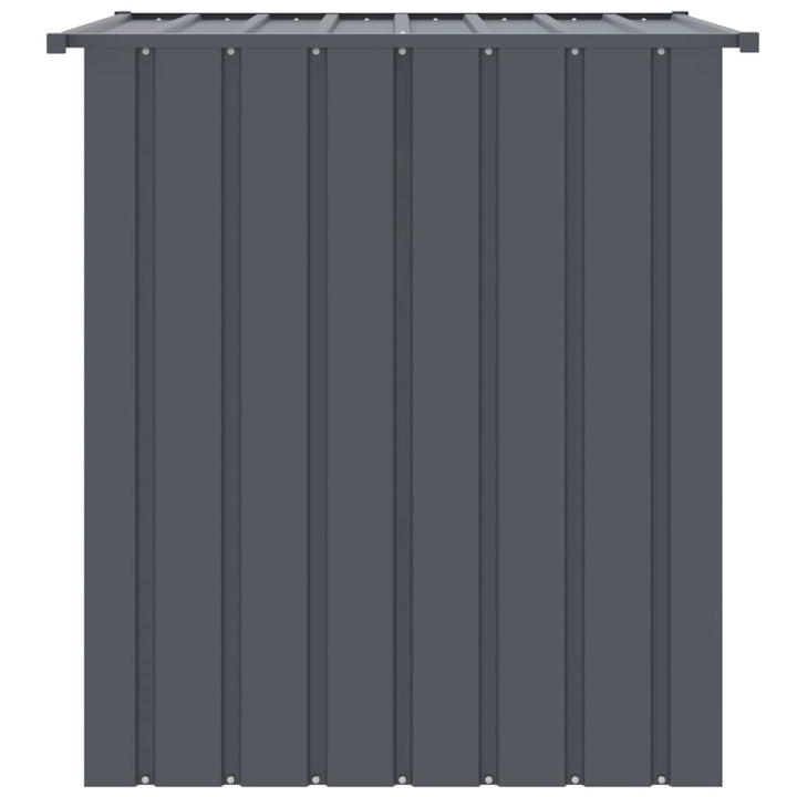 Dog House With Roof Black 110X103X109 Cm Galvanised Steel