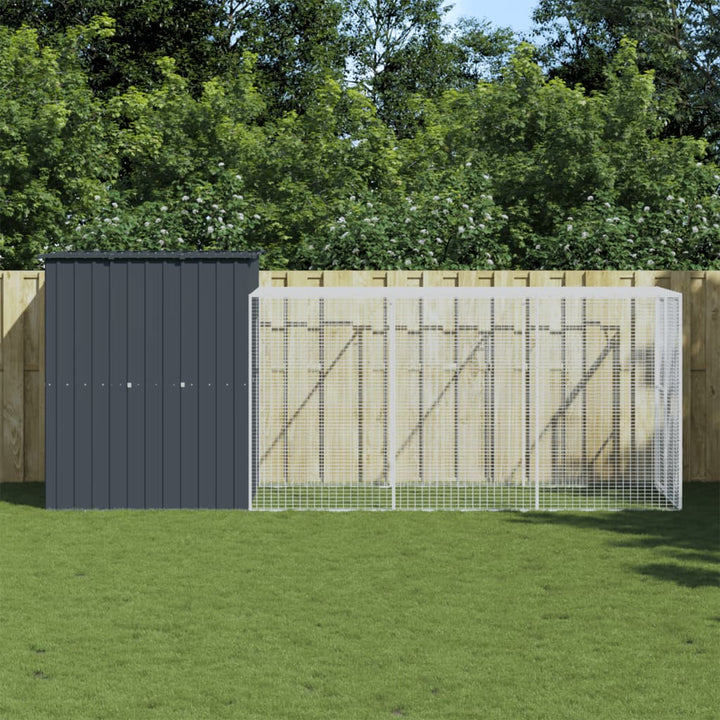 Chicken Cage With Run Galvanised Steel