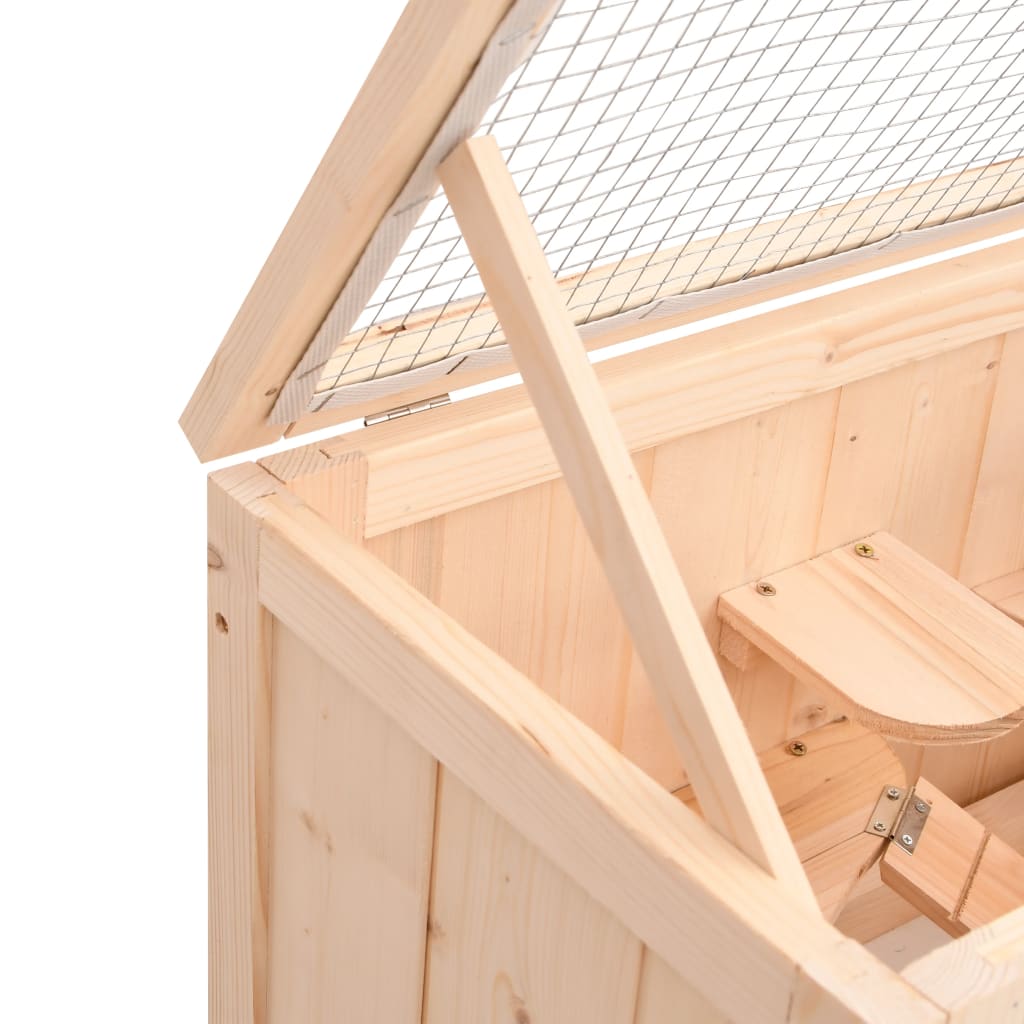 Hamster Cage 60X30X35 Cm Solid Wood Fir