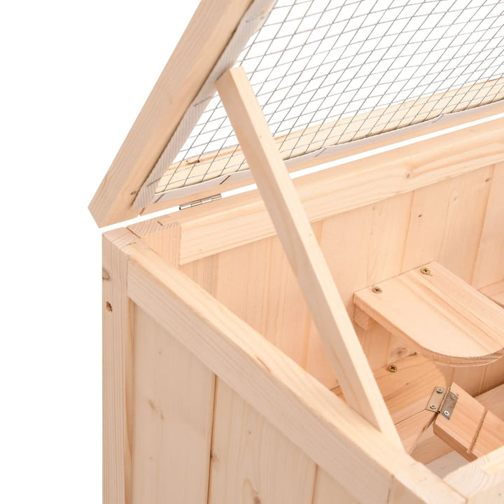 Hamster Cage 60X30X35 Cm Solid Wood Fir