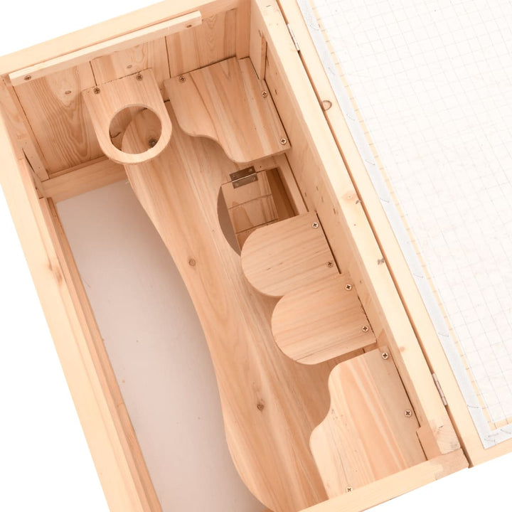 Hamster Cage 60X35.5X42 Cm Solid Wood Fir