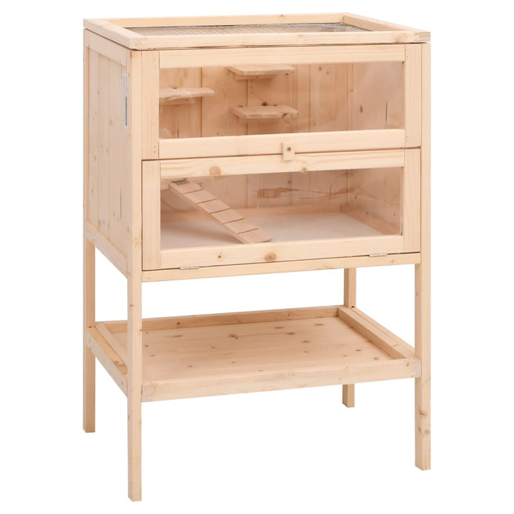 Hamster Cage 55X40X80 Cm Solid Wood Fir