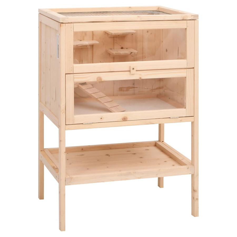 Hamster Cage 55X40X80 Cm Solid Wood Fir