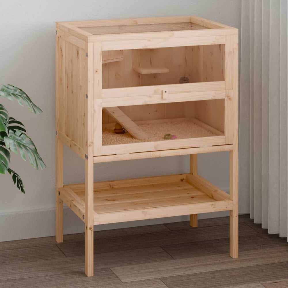 Hamster Cage 55X40X80 Cm Solid Wood Fir