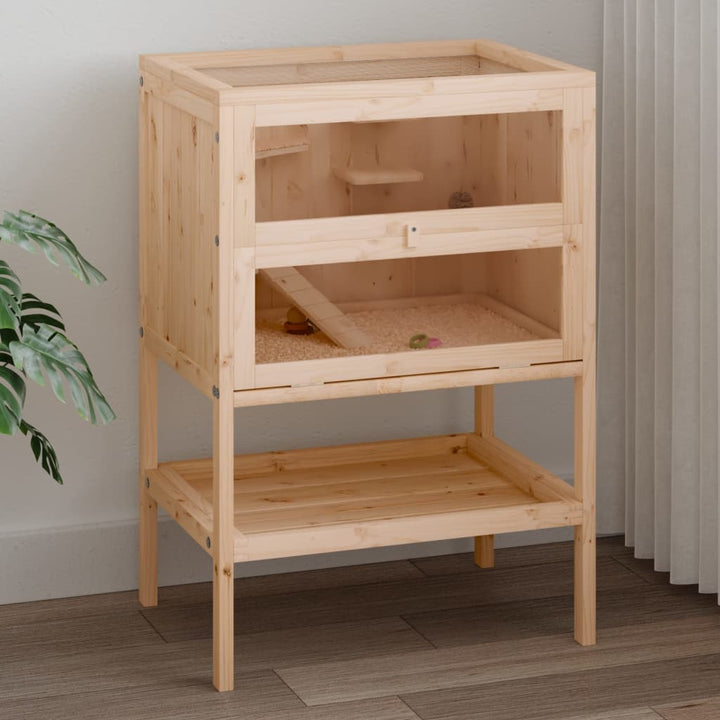 Hamster Cage 55X40X80 Cm Solid Wood Fir