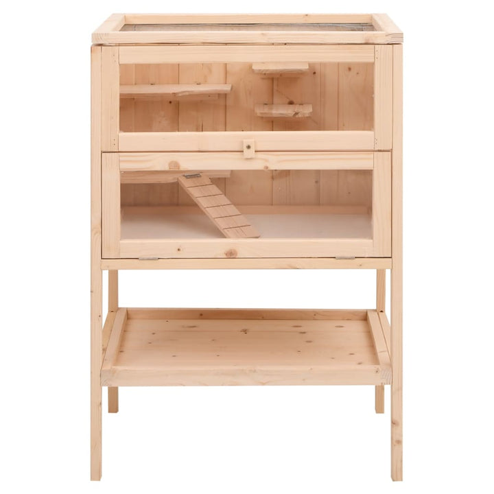 Hamster Cage 55X40X80 Cm Solid Wood Fir
