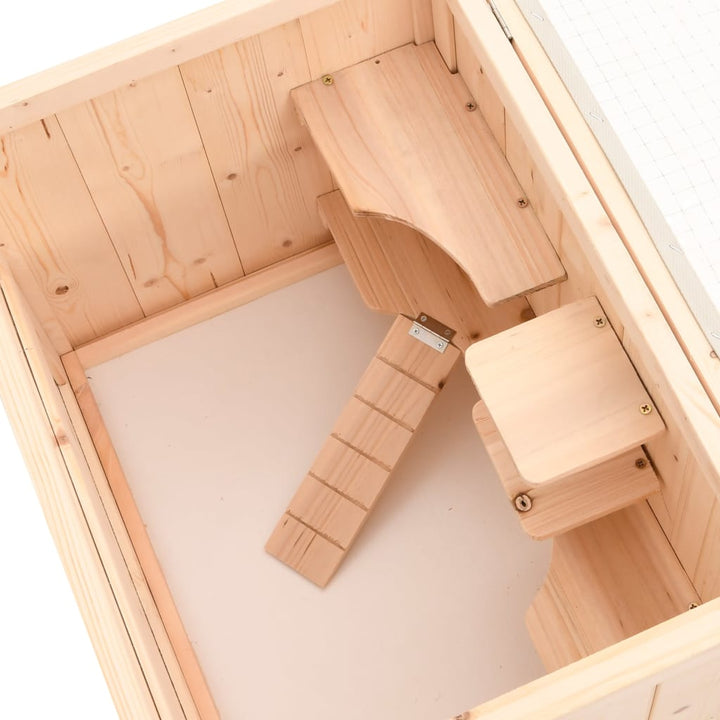 Hamster Cage 55X40X80 Cm Solid Wood Fir