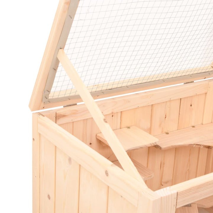 Hamster Cage 55X40X80 Cm Solid Wood Fir