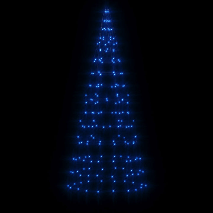 Led Christmas Tree On Flagpole 200 Leds