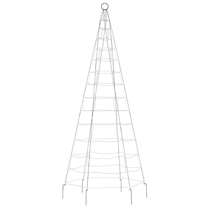 Led Christmas Tree On Flagpole 200 Leds