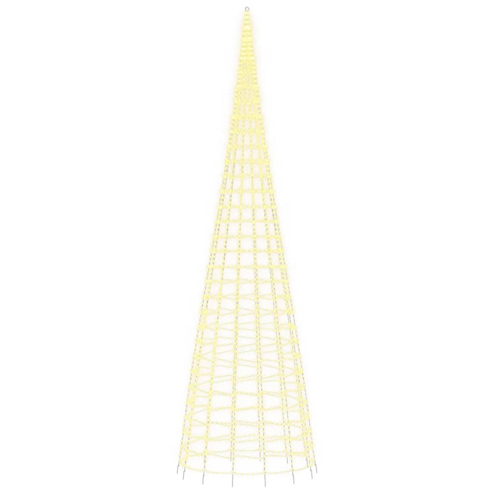 Led Christmas Tree On Flagpole 3000 Leds Warm White