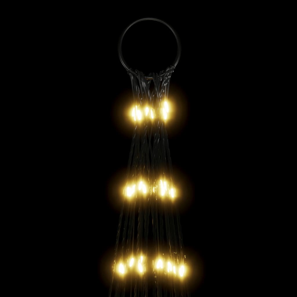 Led Christmas Tree On Flagpole 3000 Leds Warm White