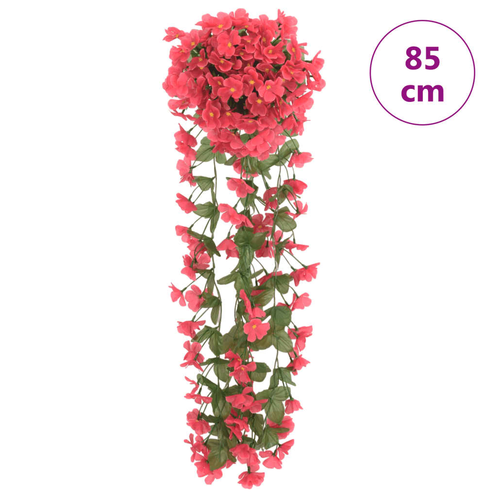 Christmas Flower Garlands 3 Pcs 85 Cm