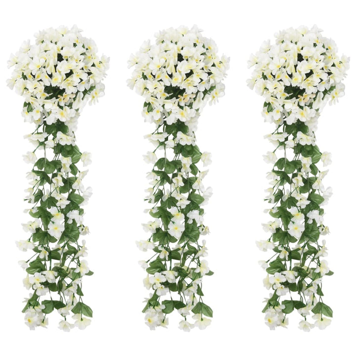 Christmas Flower Garlands 3 Pcs 85 Cm