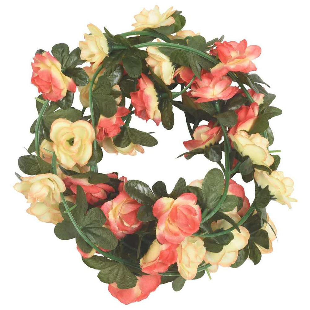 Christmas Flower Garlands 6 Pcs 240 Cm