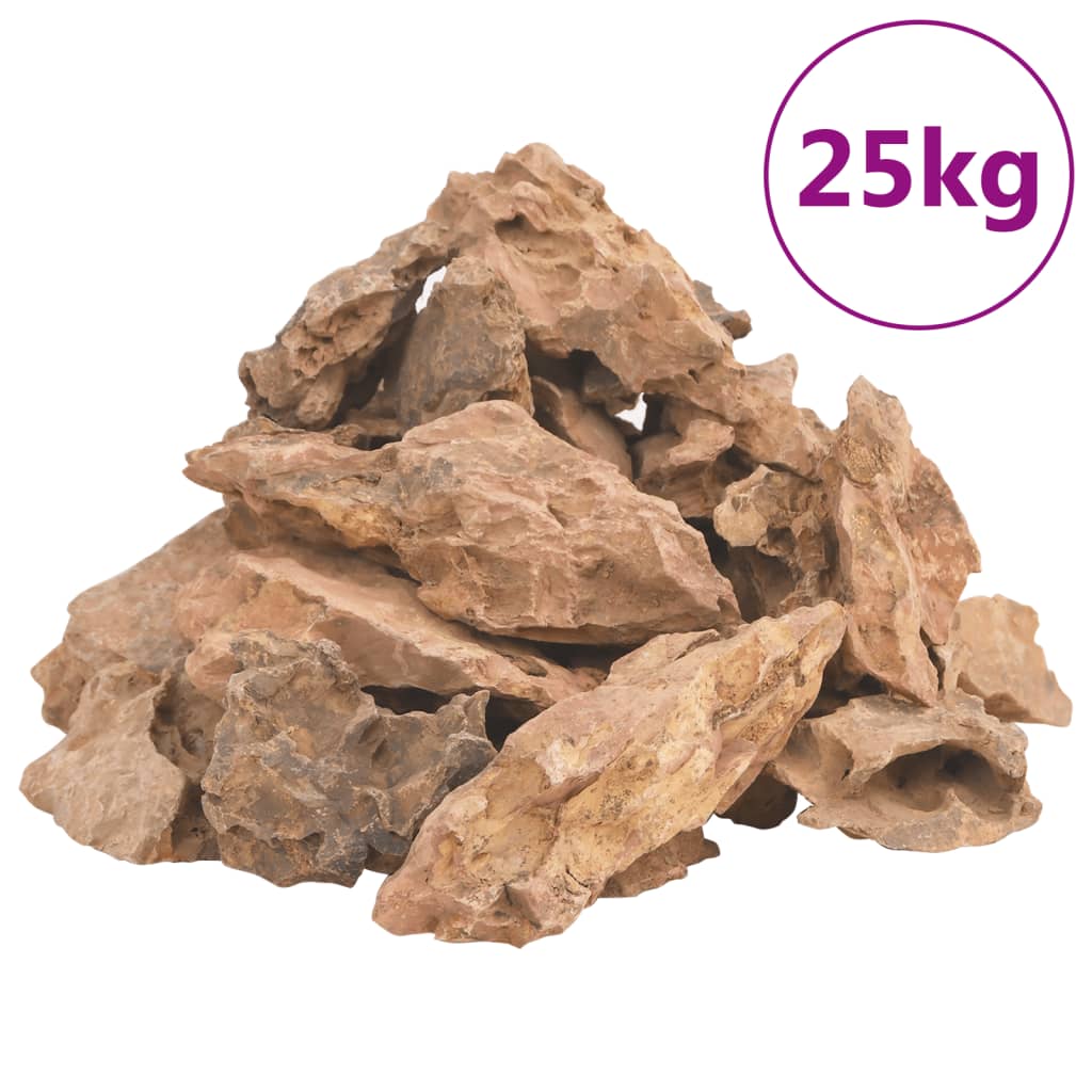Lava Stones 25 Kg Brown 1-10 Cm