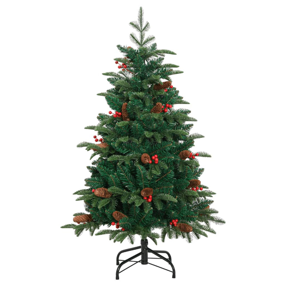 Artificial Hinged Christmas Tree With Cones And Berries