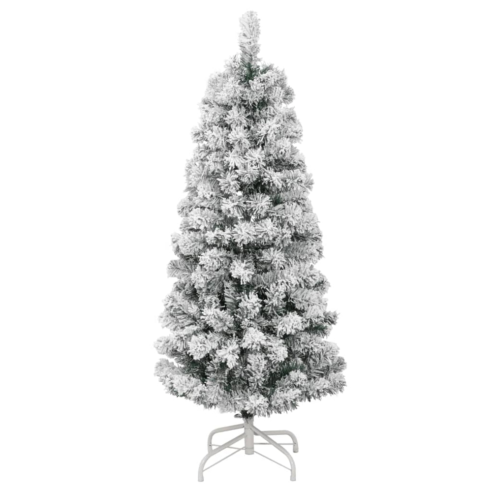 Artificial Hinged Christmas Tree With Flocked Snow
