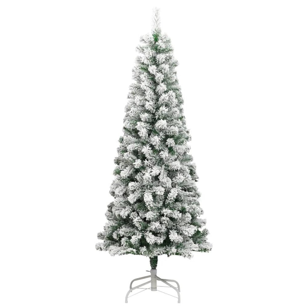 Artificial Hinged Christmas Tree With Flocked Snow