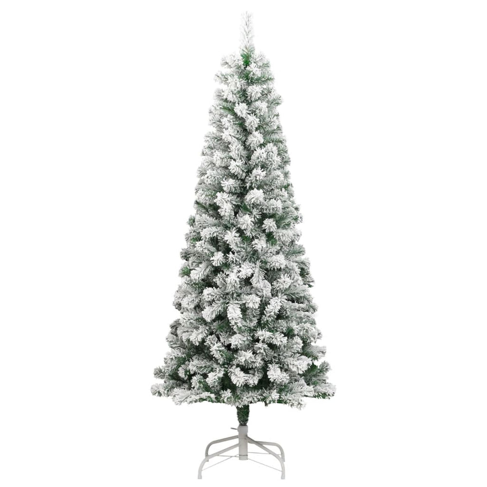 Artificial Hinged Christmas Tree With Flocked Snow