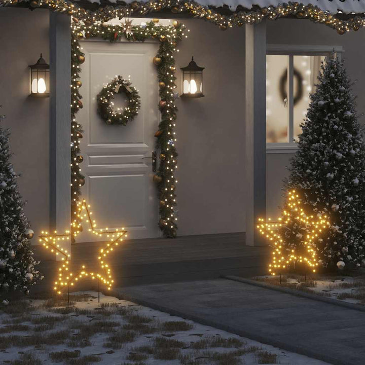 Christmas Light Decoration With Spikes Star 80 Leds 60 Cm